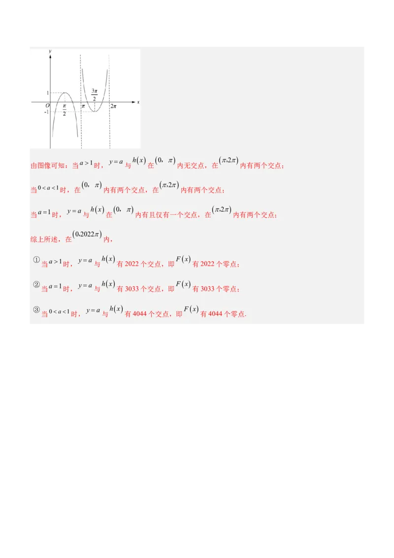 专题06导数与函数的零点问题（练）解析版_02高考数学_新高考复习资料_2023年新高考资料_二轮复习_备战2023年高考数学二轮复习核心考点精讲精练（新教材&middot;新高考）287235765