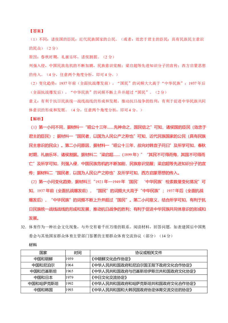 专题06探索求变&mdash;近现代中国的政治制度和社会治理（练习）（解析版）_07高考历史_2025年新高考资料_二轮复习_01高考语文等多个文件