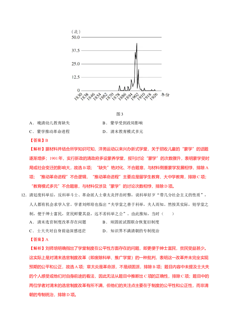专题06探索求变&mdash;近现代中国的政治制度和社会治理（练习）（解析版）_07高考历史_2025年新高考资料_二轮复习_01高考语文等多个文件