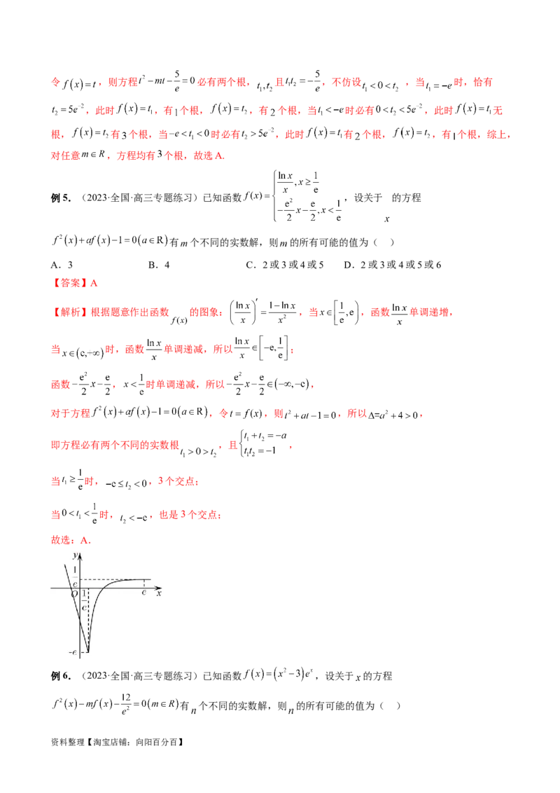 专题06函数与导数常见经典压轴小题归类（26大核心考点）（讲义）（解析版）_02高考数学_新高考复习资料_2024年新高考资料_二轮复习资料_2024年高考数学二轮复习讲练测（新教材新高考）