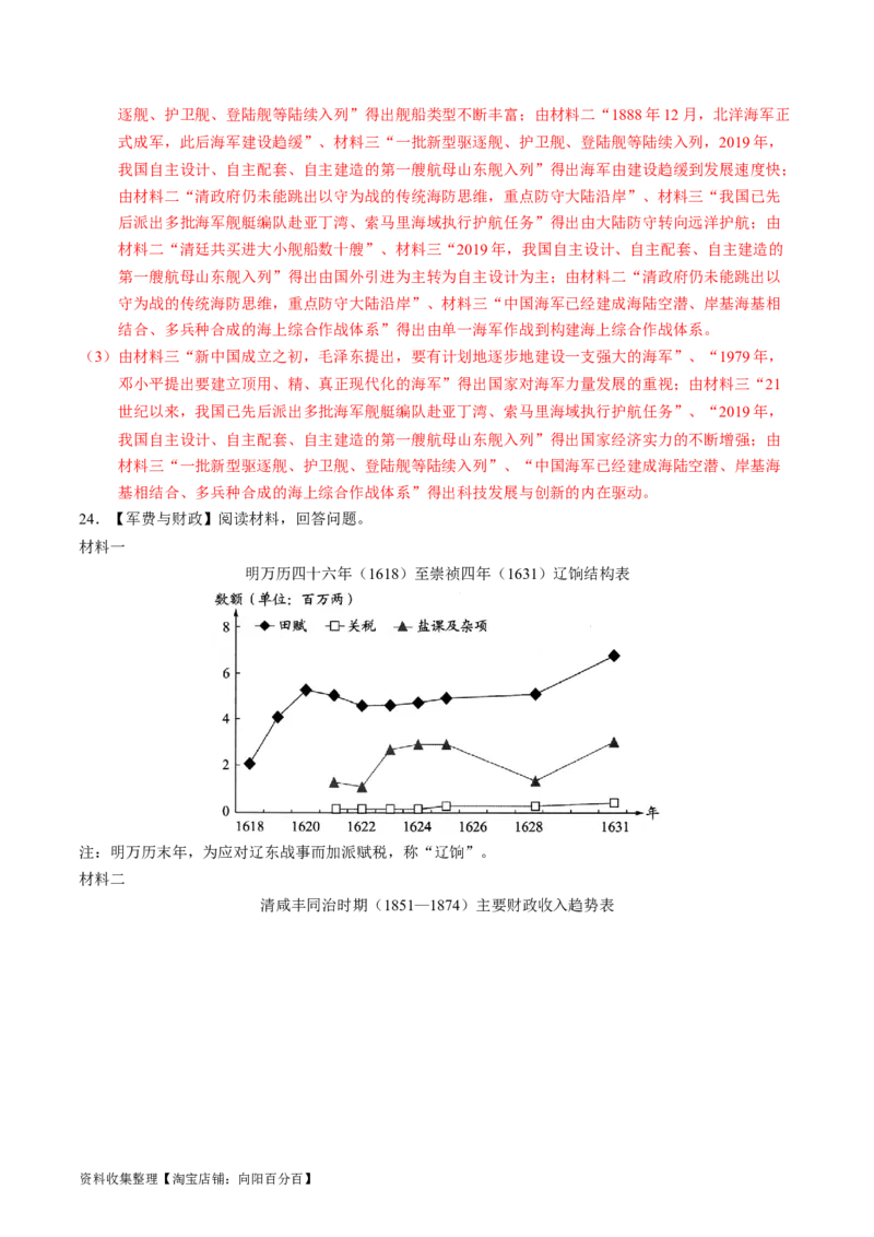 专题05晚清到清末民初的内忧外患与救亡道路（解析版）_07高考历史_通用版（老高考）复习资料_2024年复习资料_完五年（2019-2023）高考历史真题分项汇编（全国通用）