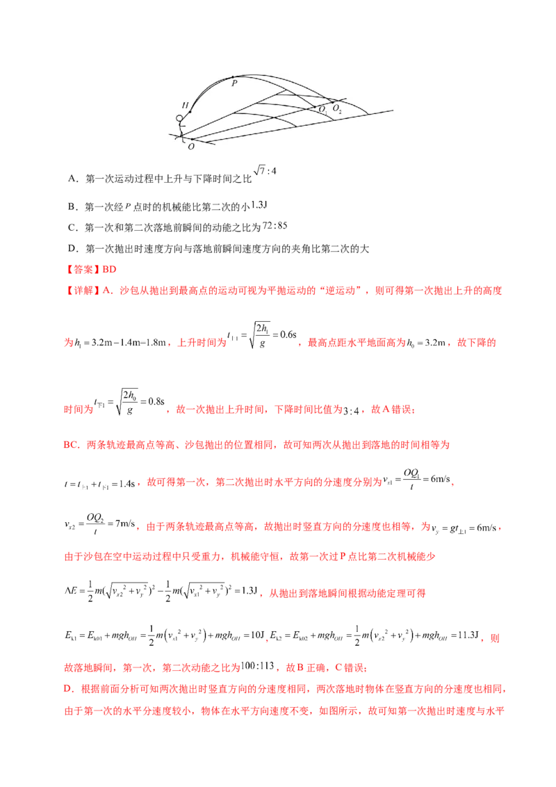 专题05功与功率功能关系（练习）（解析版）_03高考英语_2025年新高考资料_二轮复习_01高考语文等多个文件_上好课2025年高考物理二轮复习讲练测（新高考通用）