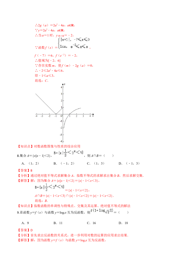 专题05指数函数、对数函数和幂函数-2022年高考数学一轮复习小题多维练（新高考版）（解析版）_02高考数学_新高考复习资料_2022年新高考资料