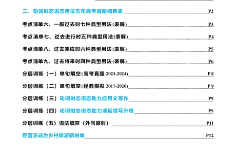 专题06动词时态语态(过去时)（讲案）解析版_03高考英语_新高考复习资料_2025年新高考复习_2025年高考英语一轮复习知识清单