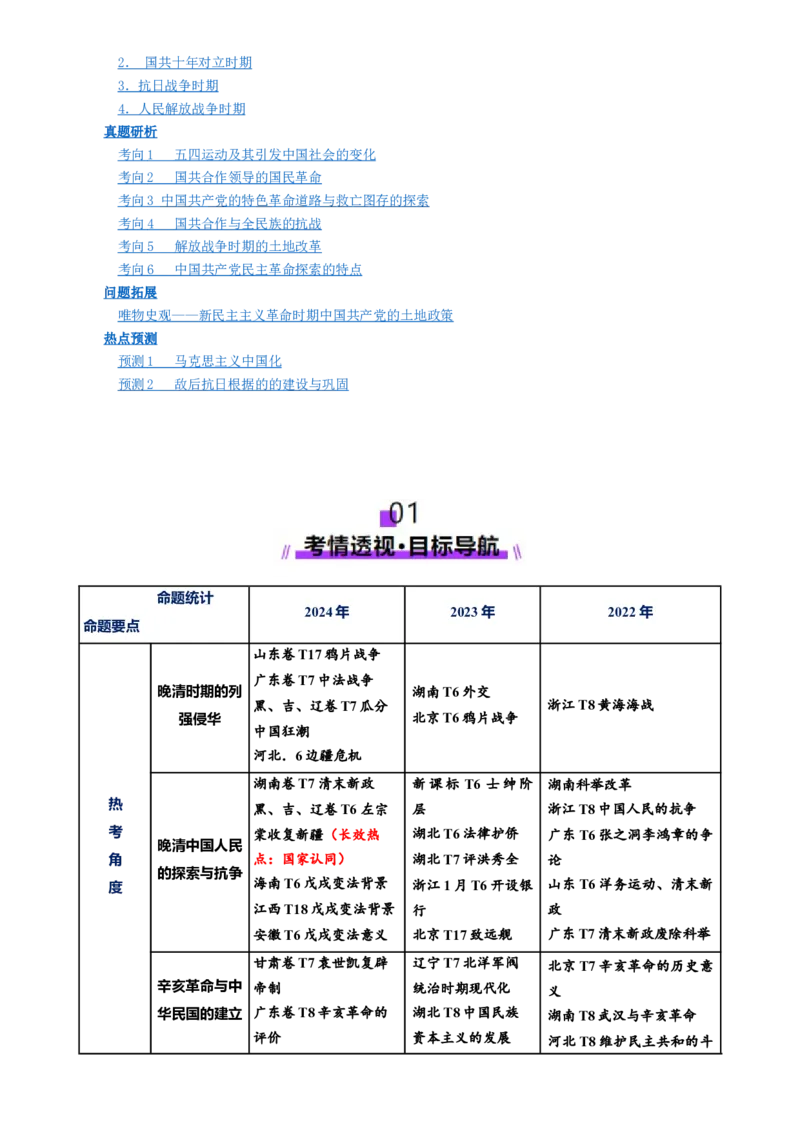 专题05救亡图存&mdash;近代中国的内忧外患与救亡图存（讲义）（解析版）_07高考历史_2025年新高考资料_二轮复习_上好课2025年高考历史二轮复习讲练测（新高考通用）3379861