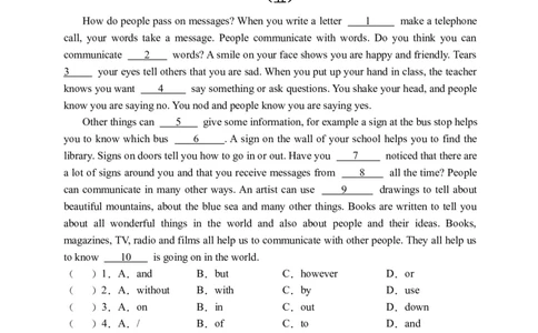 初中英语八年级下册期末易错专项04完形填空训练20篇（人教新目标，word版含答案含详解）_人教版英语八年级下册_2026春人教版英语八年级下册资料_人教八下（旧版）_07.英语8下-试题