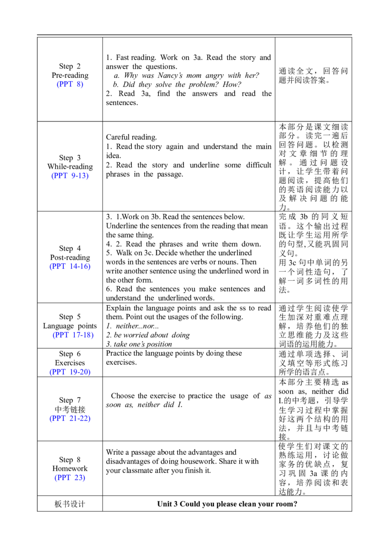 U3SectionA3a-3c_人教版英语八年级下册_2026春人教版英语八年级下册资料_人教八下（旧版）_02.英语8下-课件PPT+表格式英教案(第2套)_8下英教案_Unit3（教案）