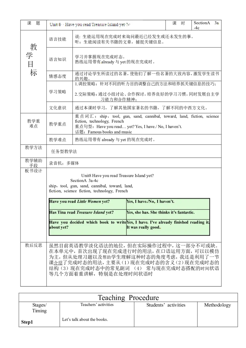 八年级英语下册集体备课教案：Unit8P2_人教版英语八年级下册_2026春人教版英语八年级下册资料_人教八下（旧版）_04.英语8下-教案合集_8下英语集体备课教案