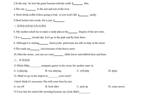 Unit5单元分层练单元综合练-8下(人教版)(原卷版)_人教版英语八年级下册_2026春人教版英语八年级下册资料_人教八下（旧版）_07.英语8下-试题_单元测试_分层练习