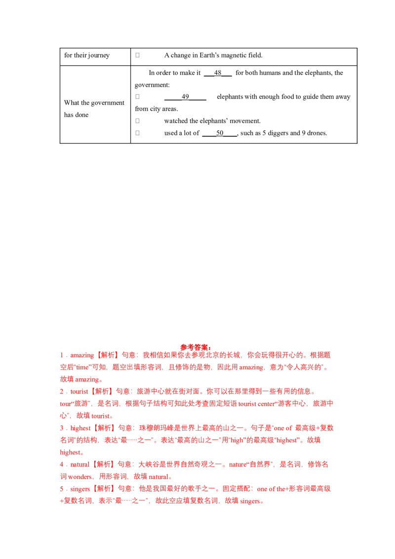 Unit7What&rsquo;sthehighestmountainintheworld？SectionA（解析版）8下课后培优练（人教版）_人教版英语八年级下册_2026春人教版英语八年级下册资料_人教八下（旧版）_07.英语8下-试题_课时练习