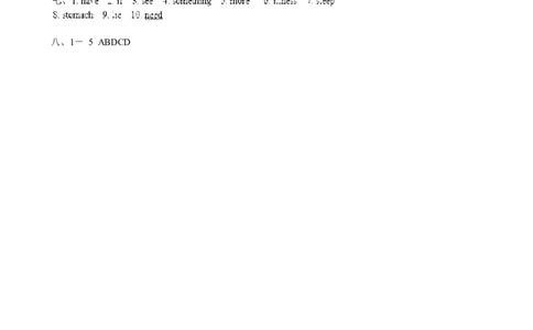 Unit1What'sthematter(第3课时)　　同步练习2_人教版英语八年级下册_旧版_4人教版英语8年级下册视频_人教英语八年级下课时练习（113份）_同步练习1_Unit1What'sthematter