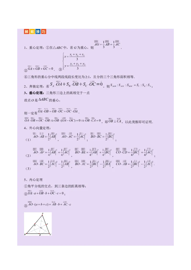 专题08平面向量小题全面梳理与精细分类（讲义）（原卷版）_02高考数学_2025年新高考资料_二轮复习_上好课2025年高考数学二轮复习讲练测（新高考通用）3379306