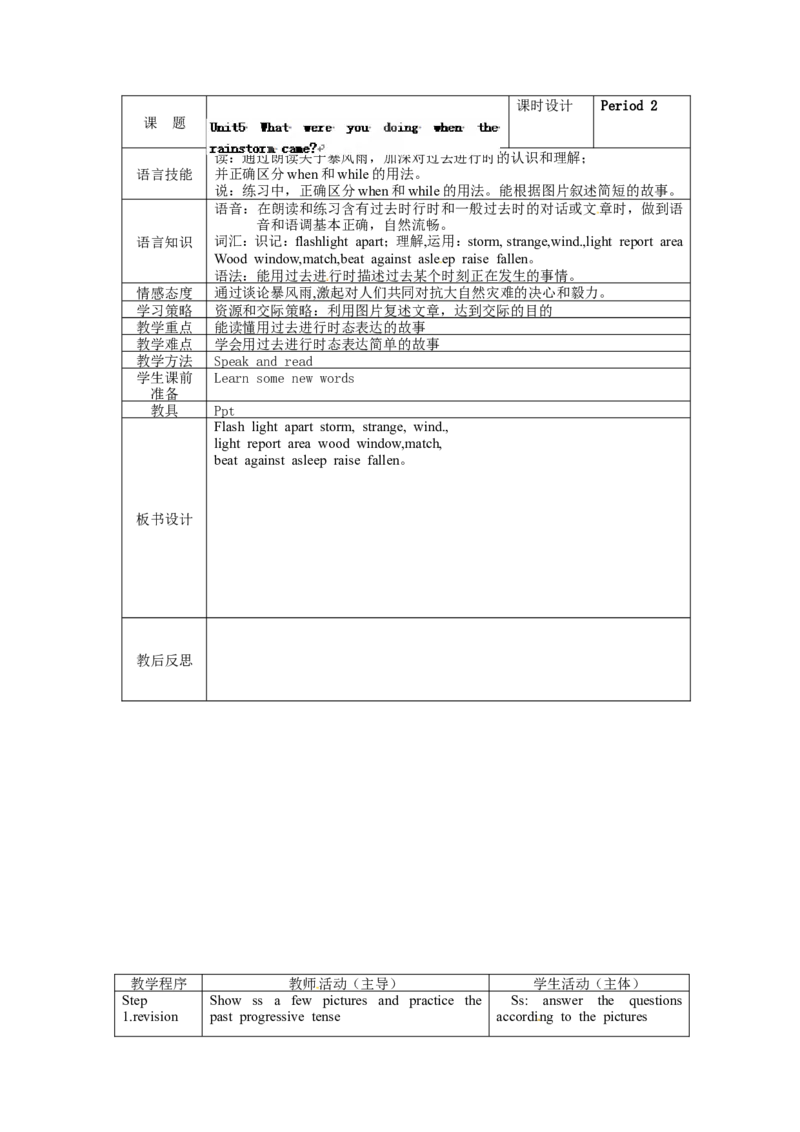 八年级英语下册集体备课教案：Unit5P2_人教版英语八年级下册_2026春人教版英语八年级下册资料_人教八下（旧版）_04.英语8下-教案合集_8下英语集体备课教案