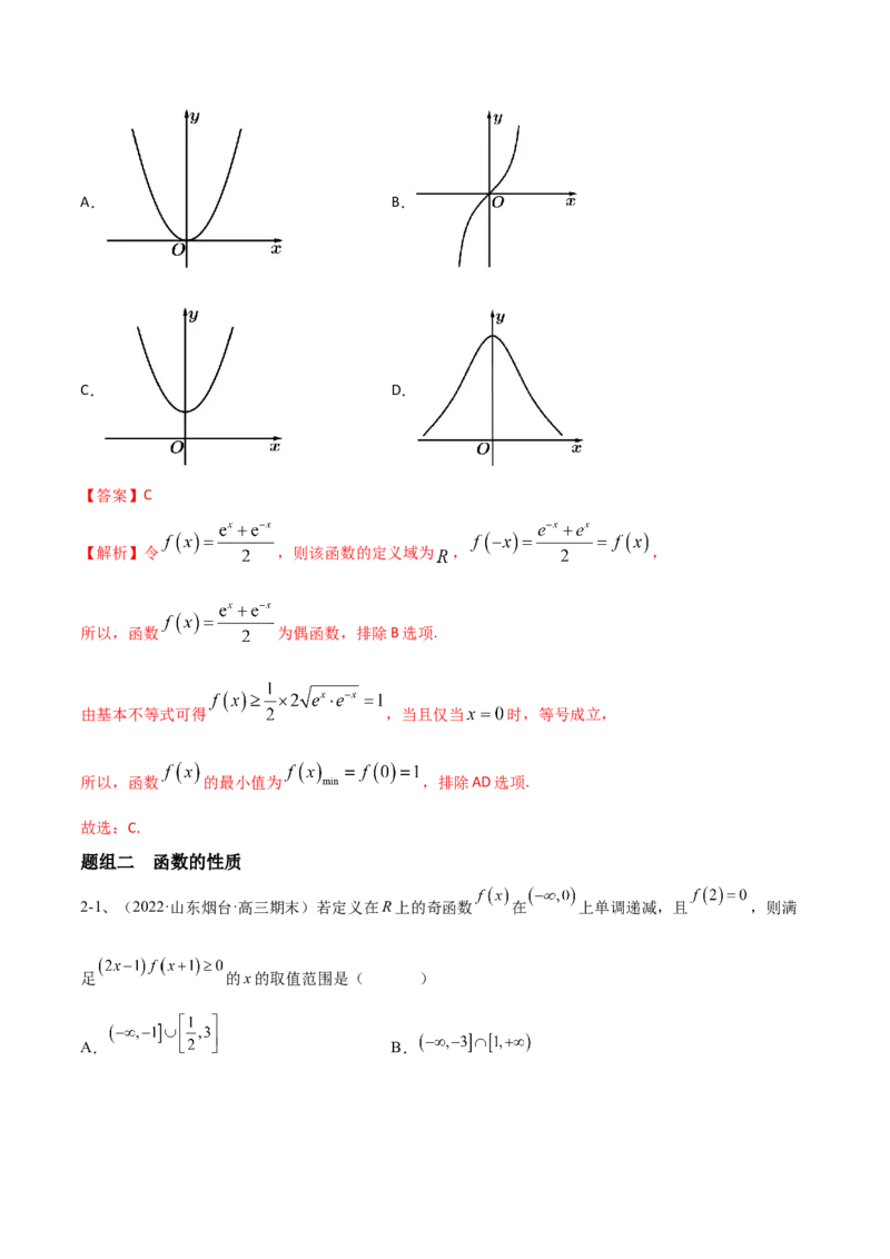 专题07函数的性质及其应用（解析版）_02高考数学_新高考复习资料_2023年新高考资料_二轮复习_2023年高考数学二轮优化提升专题训练（新高考地区专用）2924143