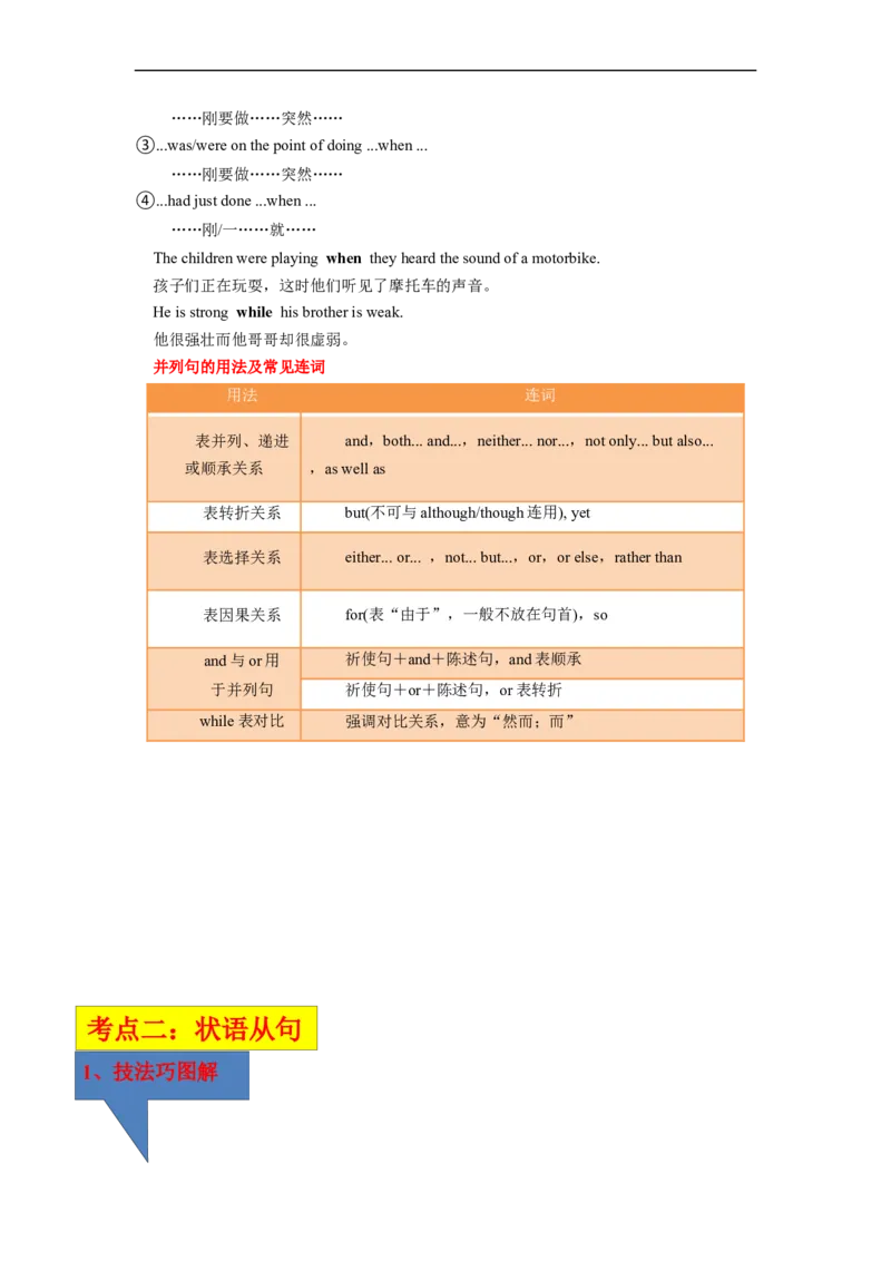 专题07高频考点并列句、状语从句及特殊句式与语法填空（原卷版）_03高考英语_通用版（老高考）复习资料_2023年复习资料_二轮复习