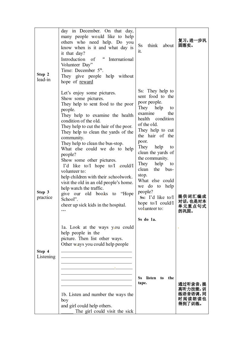 八年级英语下册集体备课教案：Unit2I&rsquo;llhelpcleanupthecityparksP1_人教版英语八年级下册_2026春人教版英语八年级下册资料_人教八下（旧版）_04.英语8下-教案合集_8下英语集体备课教案