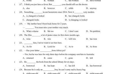 Unit10I'vehadthisbikeforthreeyears．（学生版）_new_人教版英语八年级下册_2026春人教版英语八年级下册资料_人教八下（旧版）_07.英语8下-试题_单元测试_单元测试第一套（含听力）