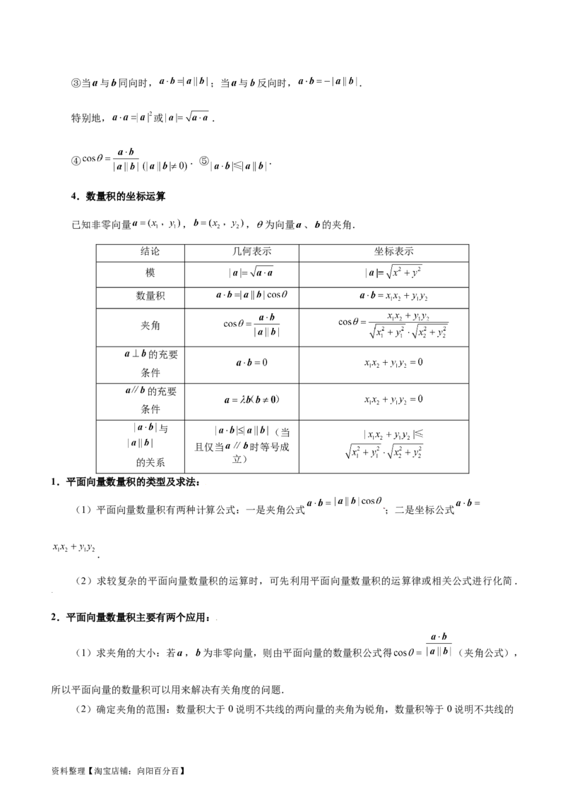 专题07平面向量（3大易错点分析+解题模板+举一反三+易错题通关）-备战2024年高考数学考试易错题（新高考专用）（解析版）_02高考数学_新高考复习资料_2024年新高考资料_专项复习资料