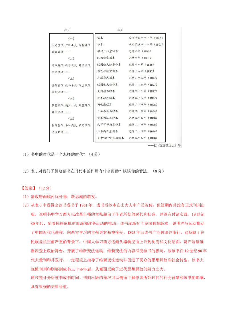 专题08与时俱进&mdash;&mdash;中国近现代的思想解放与科学文化（练习）（解析版）_07高考历史_2025年新高考资料_二轮复习_01高考语文等多个文件