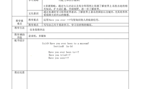 八年级英语下册集体备课教案：Unit9P3_人教版英语八年级下册_2026春人教版英语八年级下册资料_人教八下（旧版）_04.英语8下-教案合集_8下英语集体备课教案