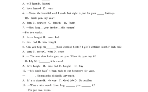 Unit10第5课时SectionB(2a-2d)(分层作业)试题版-_人教版英语八年级下册_2026春人教版英语八年级下册资料_人教八下（旧版）_07.英语8下-试题_课时练习_分层作业