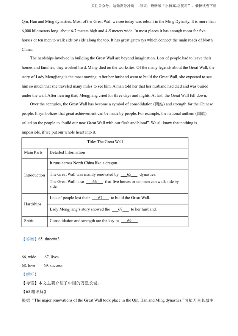 2022年贵州省六盘水市中考英语真题（解析版）_贵州中考_六盘水_03六盘水中考英语2015-2025_真题