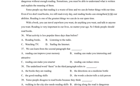 Unit8HaveyoureadTreasureIslandyet？SectionB（原卷版）8下课后培优练（人教版）_人教版英语八年级下册_2026春人教版英语八年级下册资料_人教八下（旧版）_07.英语8下-试题_课时练习