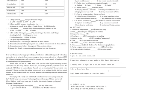 人教版八年级下英语第一次月考试卷及答案_人教版英语八年级下册_2026春人教版英语八年级下册资料_人教八下（旧版）_06.英语8下教学资料PPT_人教版英语八年级下册教学资料（优翼）