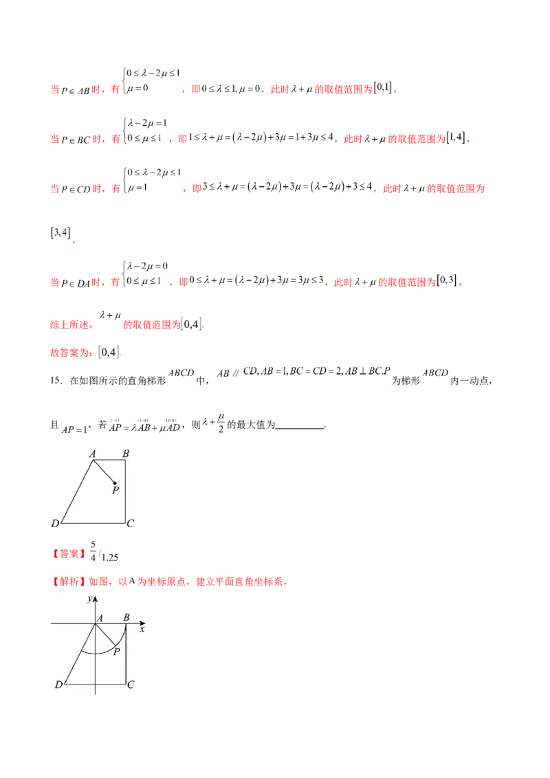 专题08平面向量小题全面梳理与精细分类（练习）（解析版）_02高考数学_2025年新高考资料_二轮复习_01高考语文等多个文件_上好课2025年高考数学二轮复习讲练测（新高考通用）