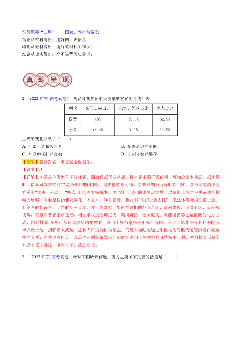 专题07图表数据类选择题（解析版）_07高考历史_2024年新高考资料_2.2024二轮复习_2024年高考历史二轮热点题型归纳与变式演练（新高考通用）_选择题部分