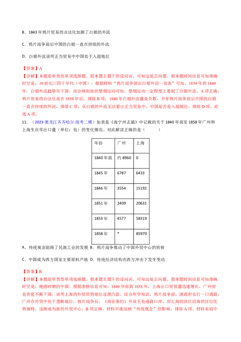 专题07图表数据类选择题（解析版）_07高考历史_2024年新高考资料_2.2024二轮复习_2024年高考历史二轮热点题型归纳与变式演练（新高考通用）_选择题部分