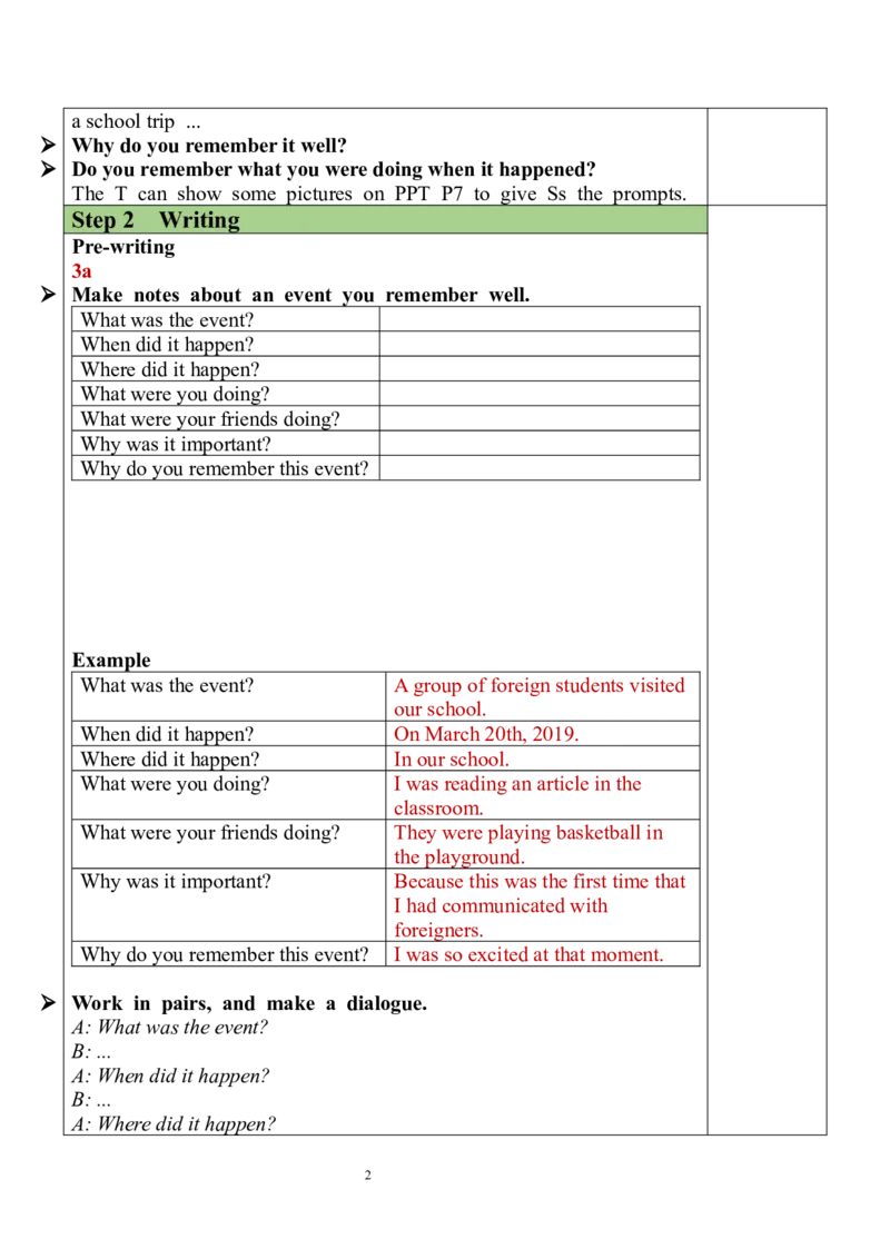 Unit5SectionB（3a-SelfCheck）教案_人教版英语八年级下册_2026春人教版英语八年级下册资料_人教八下（旧版）_04.英语8下-教案合集_8下英教案（含核心素养）_Unit5
