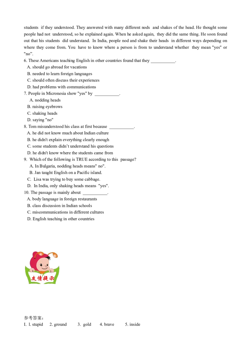 Unit6Anoldmantriedto&hellip;SectionB优化训练_人教版英语八年级下册_旧版_4人教版英语8年级下册视频_人教英语八年级下课时练习（113份）_同步练习1_Unit6Anoldmantriedtomovethemountains