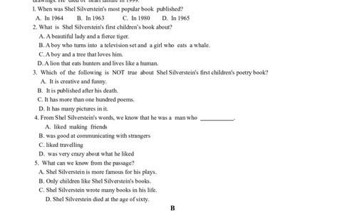 Unit6Anoldmantriedto&hellip;SectionB优化训练_人教版英语八年级下册_旧版_4人教版英语8年级下册视频_人教英语八年级下课时练习（113份）_同步练习1_Unit6Anoldmantriedtomovethemountains