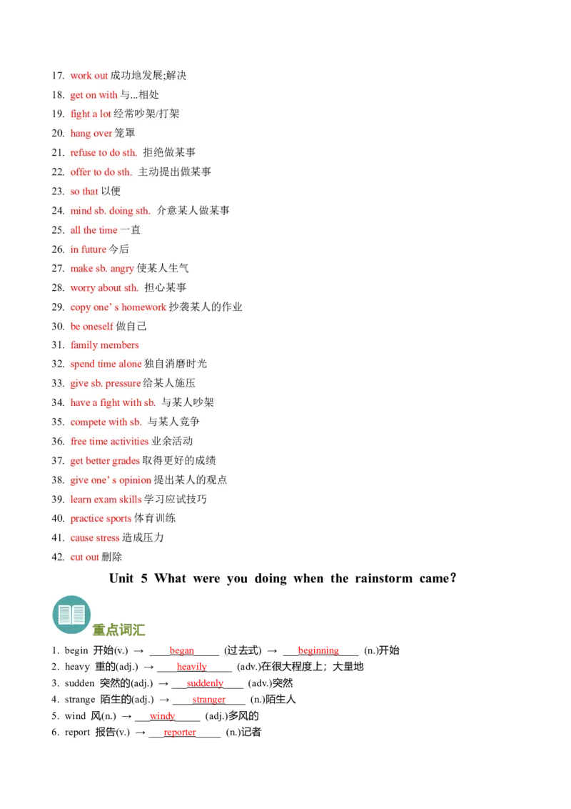 专题01重点词汇和短语归纳（考点清单）-（人教版）_人教版英语八年级下册_旧版_版本二_八年级英语下册（人教版）_期末专项复习-U302_2024版