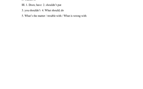 SectionA3a&mdash;GrammarFocus_人教版英语八年级下册_旧版_4人教版英语8年级下册视频_人教英语八年级下课时练习（113份）_同步练习3_Unit1What'sthematter练习（4份打包）