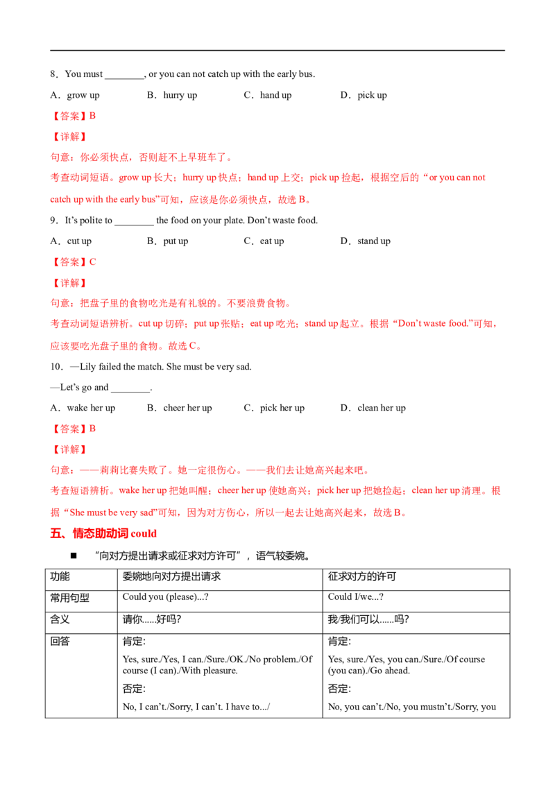 专题05重点语法归纳及专练（解析版）（人教版）_人教版英语八年级下册_2026春人教版英语八年级下册资料_人教八下（旧版）_07.英语8下-试题_专项练习