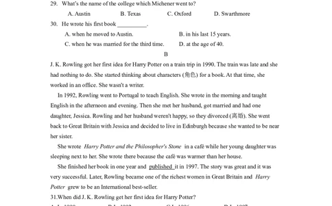 Unit8能力培优八年级英语下册单元过关与提升测试（人教版）_人教版英语八年级下册_2026春人教版英语八年级下册资料_人教八下（旧版）_07.英语8下-试题_单元测试_单元测试第二套