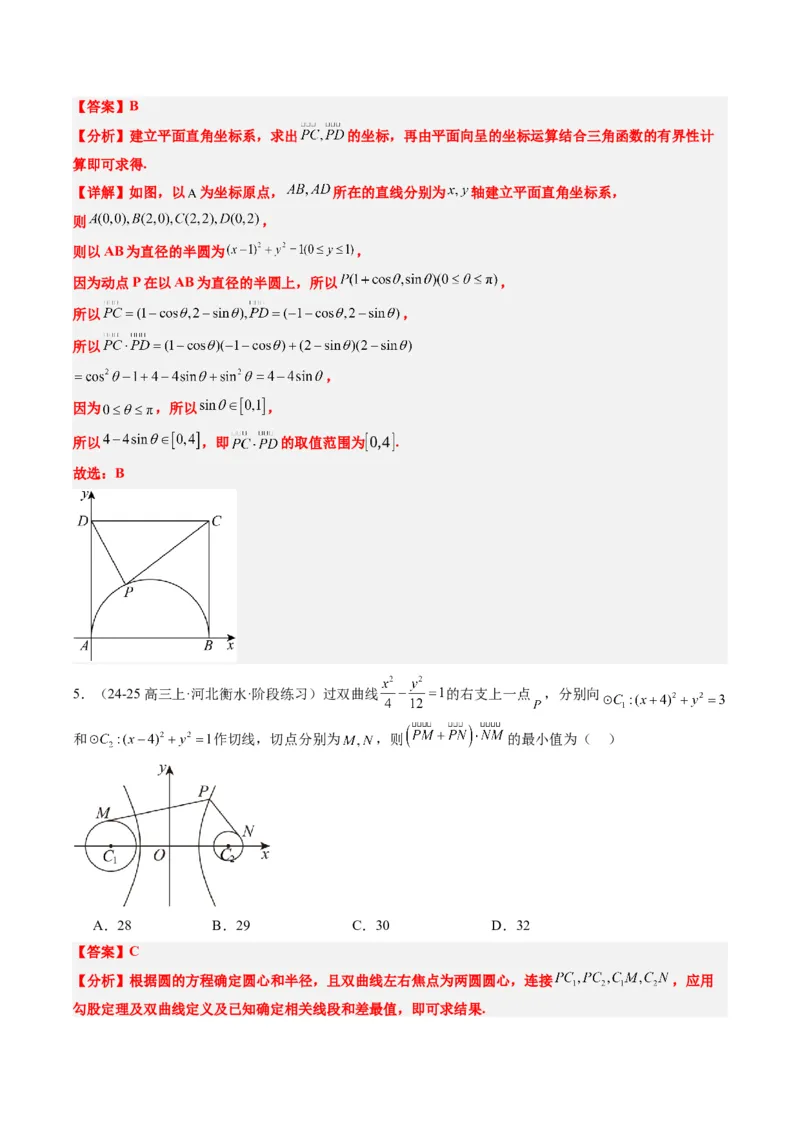 专题07坐标法、极化恒等式在平面向量中的应用（3大题型）-2025年高考数学二轮热点题型归纳与变式演练（新高考通用）（解析版）_02高考数学_2025年新高考资料_二轮复习_一、题型突破