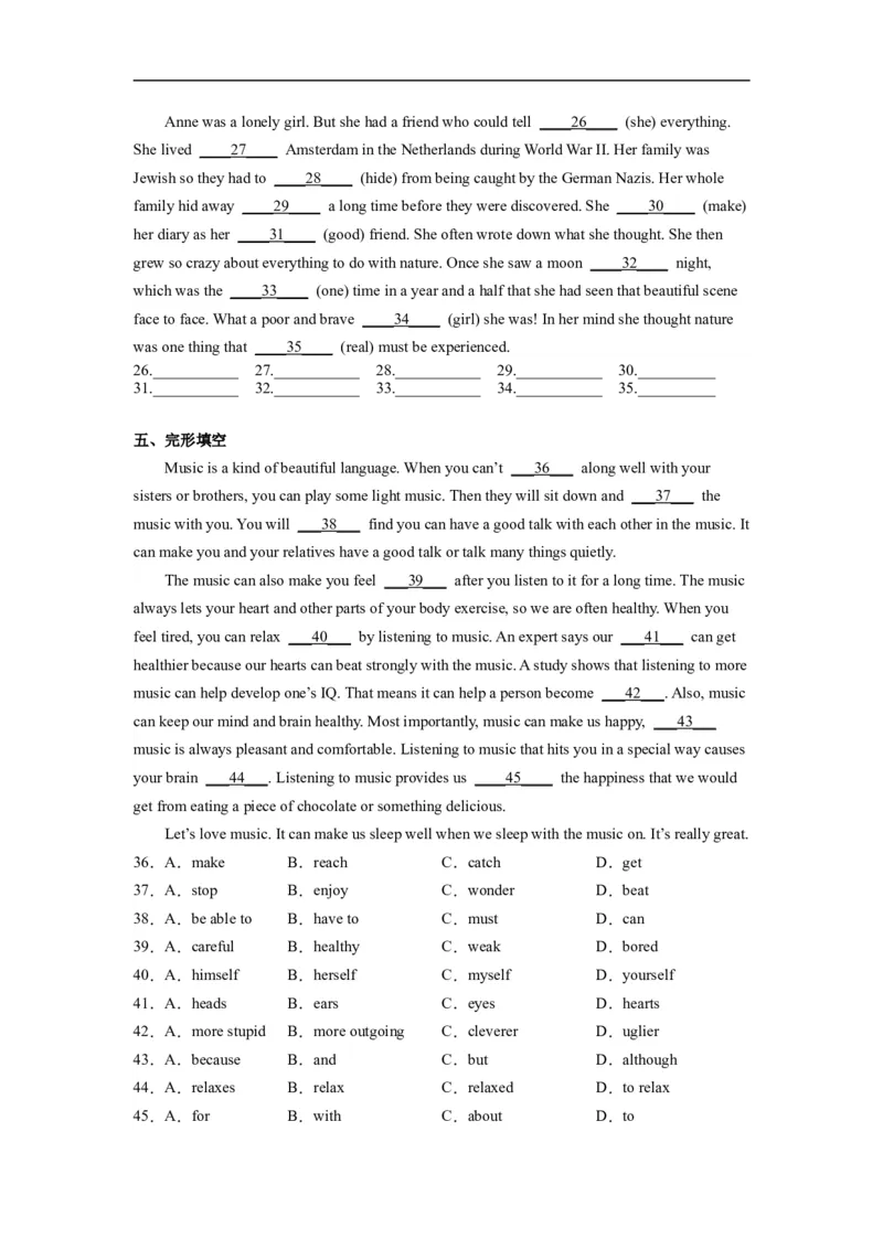 Unit8第6课时(SectionB3a-SelfCheck）（分层作业）-解析版_人教版英语八年级下册_2026春人教版英语八年级下册资料_人教八下（旧版）_07.英语8下-试题_课时练习_分层作业