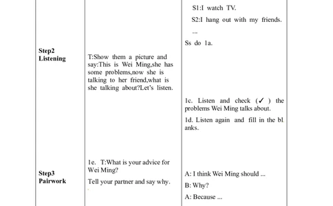 中学八年级英语下册集体备课教案：U4P3_人教版英语八年级下册_2026春人教版英语八年级下册资料_人教八下（旧版）_04.英语8下-教案合集_8下英语集体备课教案