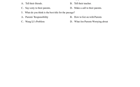 Unit4第6课时SectionB(3a-SelfCheck)(分层作业)（原卷版）_人教版英语八年级下册_2026春人教版英语八年级下册资料_人教八下（旧版）_07.英语8下-试题_课时练习_分层作业