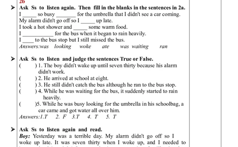 Unit5SectionA（2a-2d）教案_人教版英语八年级下册_2026春人教版英语八年级下册资料_人教八下（旧版）_01.英语8下-核心素养教案+PPT课件(第1套)_8下英教案（含核心素养）_Unit5