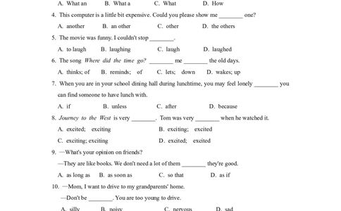 Unit6综合测评_人教版英语八年级下册_2026春人教版英语八年级下册资料_人教八下（旧版）_06.英语8下教学资料PPT_人教版英语八年级下册教学资料（全易通）_同步试题资源包（全易通）