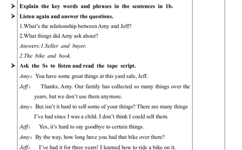 Unit10SectionA（1a-1c）教案_人教版英语八年级下册_2026春人教版英语八年级下册资料_人教八下（旧版）_01.英语8下-核心素养教案+PPT课件(第1套)_8下英教案（含核心素养）_Unit10