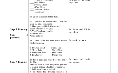 八年级英语下册集体备课教案：Unit8HaveyoureadTreasureIslandyetP1_人教版英语八年级下册_2026春人教版英语八年级下册资料_人教八下（旧版）_04.英语8下-教案合集_8下英语集体备课教案
