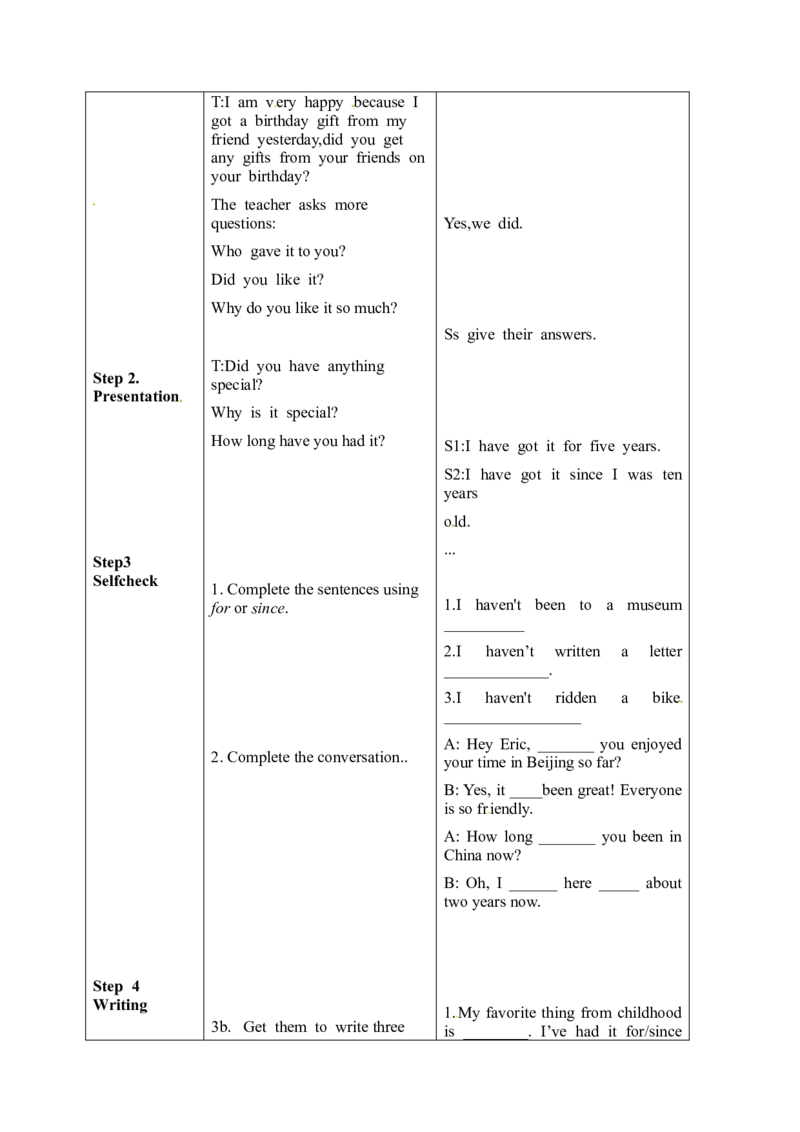 八年级英语下册集体备课教案：Unit10I　havehadthisbikeforthreeyears.-4_人教版英语八年级下册_2026春人教版英语八年级下册资料_人教八下（旧版）_04.英语8下-教案合集_8下英语集体备课教案