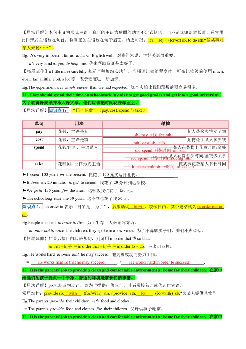 专题02核心考点归纳（考点清单）-（人教版）_人教版英语八年级下册_旧版_版本二_八年级英语下册（人教版）_期末专项复习-U302_2024版