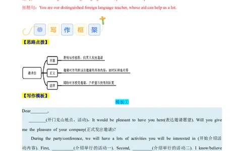 专题07邀请信、申请信（解析版）_02高考数学_2025年新高考资料_二轮复习_01高考语文等多个文件_高分&middot;技能2025年高考英语写作常考题型全面突破