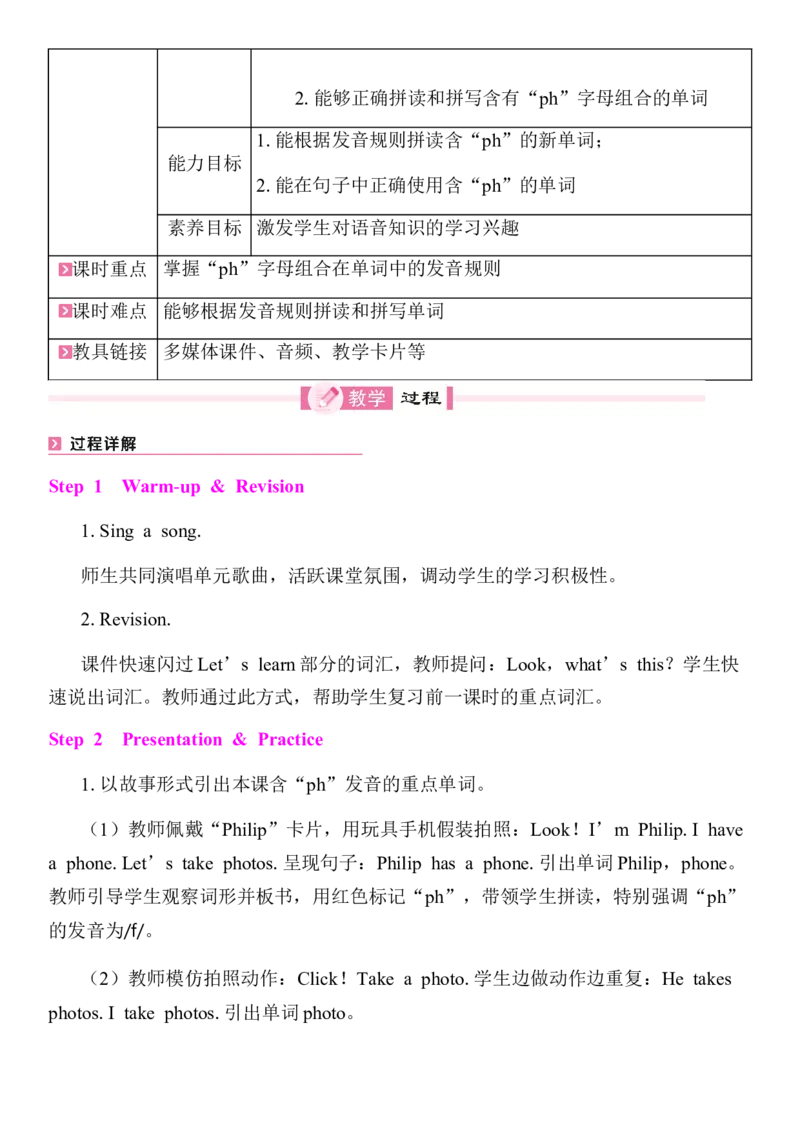 全册同步教案(含反思)_4上-新英语人教PEP版（2025持续更新）_04教案+教学计划